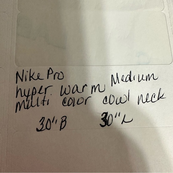 Nike Pro hyper warm turtleneck top medium - Picture 9 of 10